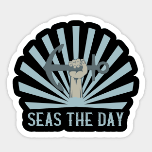 Seas They Day Anchor Cruise Design Sticker